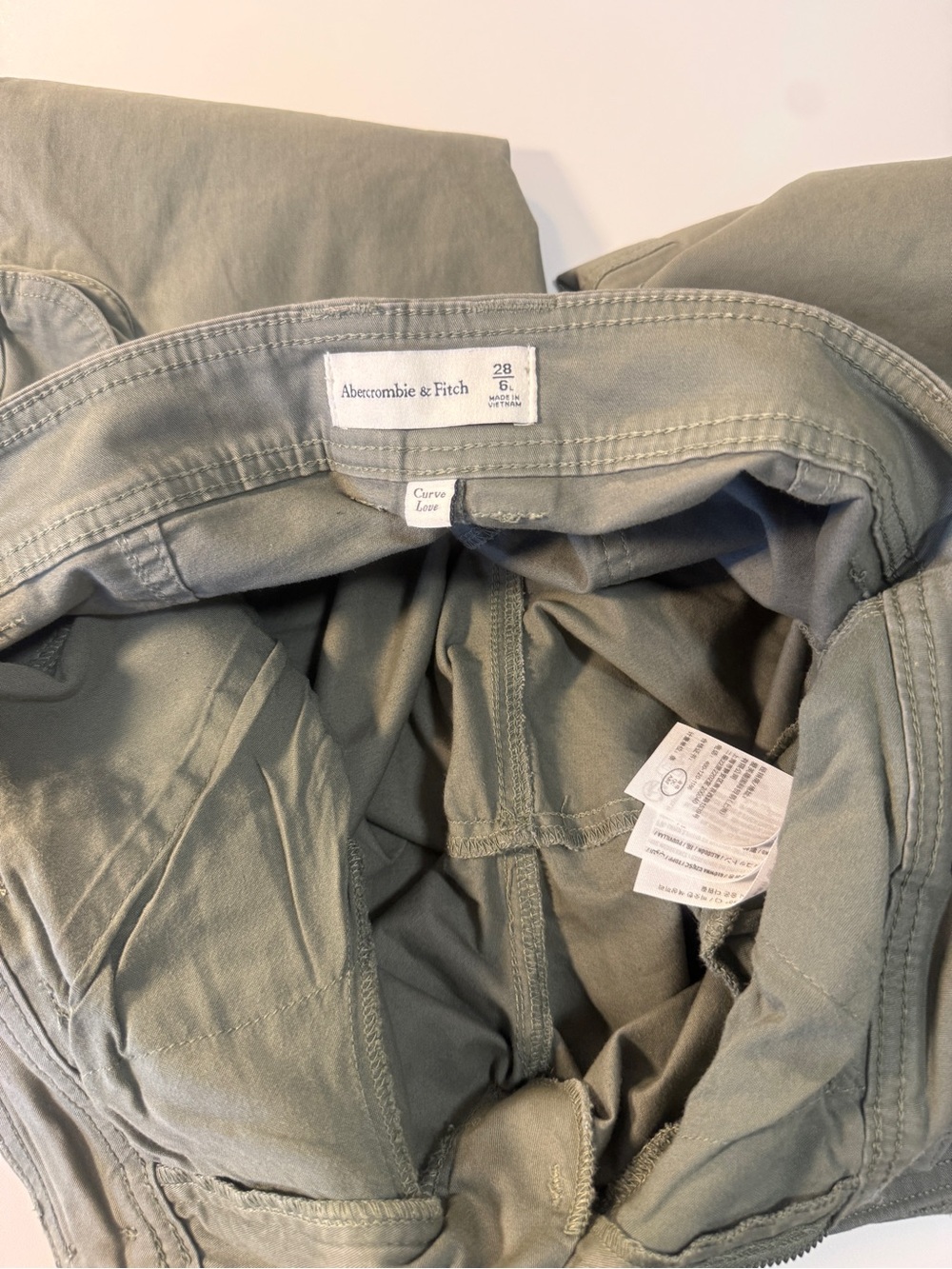 Abercrombie & Fitch Curve Love Cargo Pants Bundle Women's 28 Long - Picture 5 of 16